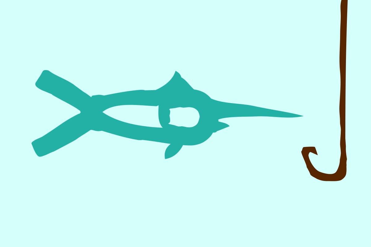 The “Billfish Grill” restaurant logo. The restaurant is located in Palm Cay, Nassau, The Bahamas.